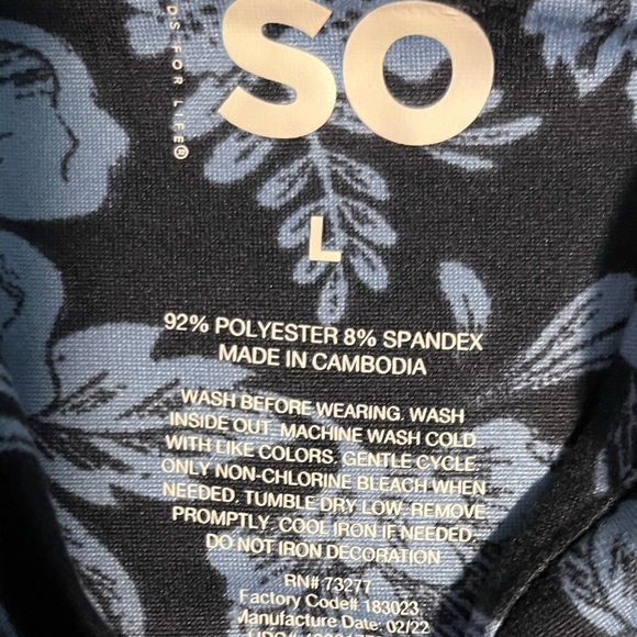 Sundress, SO brand, L, Blue floral - Picture 3 of 4